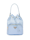Prada Duet Re-nylon Shoulder Bag In Blue
