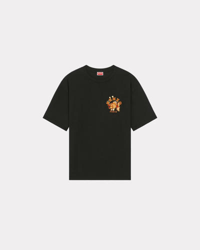 Kenzo Kingyo' Goldfish Classic Embroidered T-shirt Black