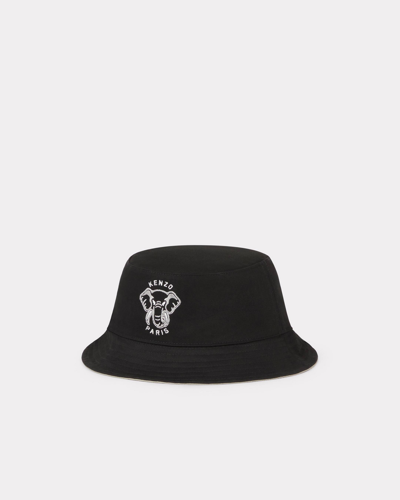 Kenzo 'varsity Jungle' Bucket Hat Black Mens