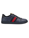 Gucci Screener Gg-supreme Sneakers In Blue,black