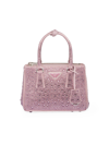 Prada Women's Galleria Satin Mini Bag With Crystals