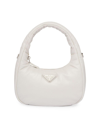 Prada Women's Soft Padded Nappa Leather Mini Bag In White