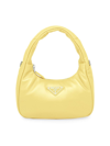 Prada Soft Padded Nappa Leather Mini-bag In Yellow