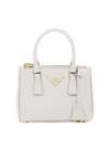 Prada Women's Galleria Saffiano Leather Mini Bag In White