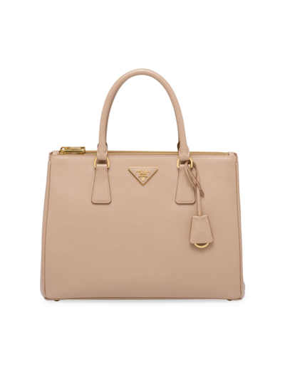 Prada Women's Large Galleria Saffiano Leather Top Handle Bag In Pink