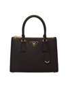 Prada Women's Medium Galleria Saffiano Leather Bag In Black