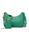 Prada Women's Re-edition 2005 Saffiano Leather Bag In Green