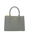 Prada Medium Galleria Saffiano Leather Bag In Grey