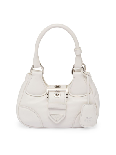 Prada Moon Padded Nappa-leather Bag In White