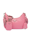Prada Women's Padded Nappa Leather Re-edition 2005 Shoulder Bag In Pink