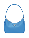Prada Saffiano Leather Mini Bag In Blue