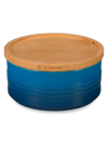 Le Creuset Marseille Stoneware Canister & Wood Lid