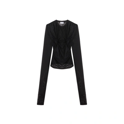 Vaquera Sheer Top In Black