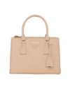 Prada Women's Small Galleria Saffiano Leather Bag In Beige