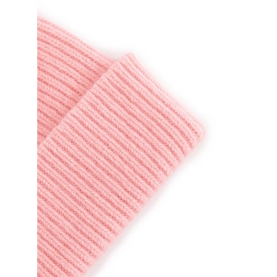Mackie Wool Beanie In Pink