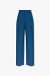 BURBERRY BURBERRY BLUE ‘ANNY’ PLEAT-FRONT TROUSERS
