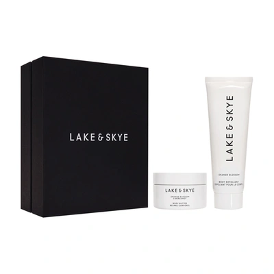 Lake & Skye Orange Blossom And Bergamot Body Butter And Orange Blossom Body Exfoliant Gift Set (limited Edition) In Default Title