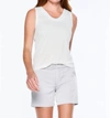 Ecru Mitchell Chino Short In Hydrangea In Blue
