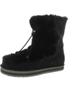 SUN + STONE REMII WOMENS FAUX SUEDE FUZZY WINTER & SNOW BOOTS