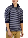 CLUB ROOM MENS 3/4 ZIP CLASSIC FIT PULLOVER SWEATER