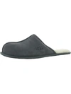 Ugg Scuff Mens Suede Slip On Scuff Slippers In Gray