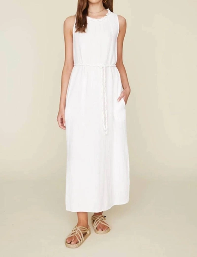 Xirena Etta Sleeveless Gauze Midi Dress In White