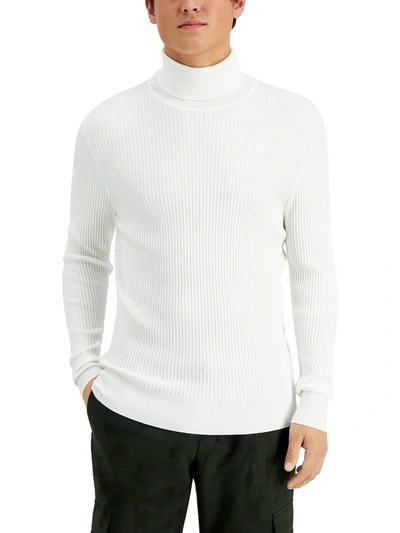 Inc Mens Ribbed Long Sleeve Turtleneck Sweater In Multi