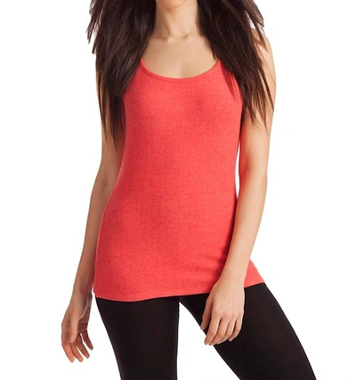 French Kyss Courtney Kashmira Tank Top In Coral In Pink