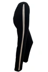 Angel Track Pant In Black/beige In Multi