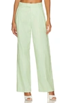 Rails Marnie High Waist Wide Leg Linen Blend Pants In Multi