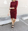 REBORN J IT'S A THERMAL WRAP DRESS IN RED