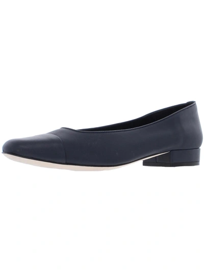 Vaneli Frankie Womens Padded Insole Low Heel Dress Shoes In Blue