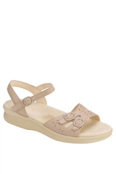 Sas Duo Quarter Snap Sandal - Slim In Natural In White