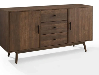 Crosley Furniture Lucas Dining Sideboard Buffet With 2 Cabinet And 3 Drawer Storage