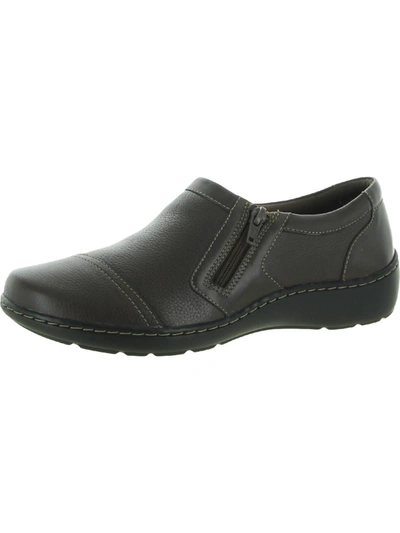 CLARKS CORA GINY WOMENS LEATHER SLIP ON CASUAL SHOES