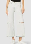 Hudson Jodie Ripped High Waist Ankle Wide Leg Jeans In Multi