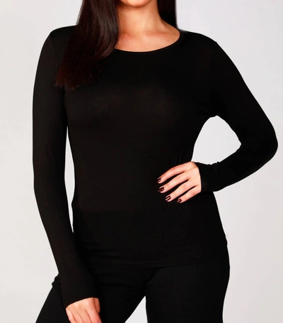 French Kyss Scoop Top In Black