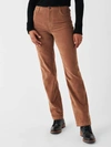 Faherty Stretch Cord Wide Leg Pants In Brown