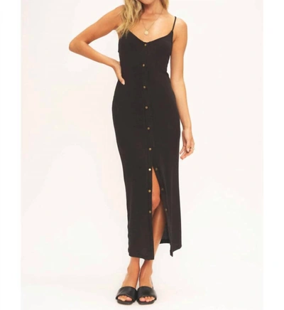 Project Social T Lucia Snap Front Tank Dress In Black
