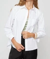 SANS SOUCI COLLARED BUTTON DOWN SHIRT IN WHITE