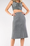 Pol Sweater Midi Skirt In Grey In Grey