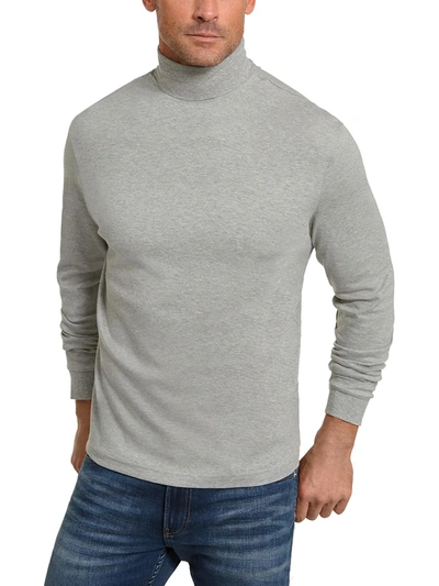 Club Room Mens Cotton Turtleneck T-shirt In Grey