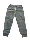 MONROW WOMEN'S DENIM CARGO SWEATPANTS IN TEAL