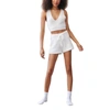 Bella Dahl Sweater Short In Winter White In White
