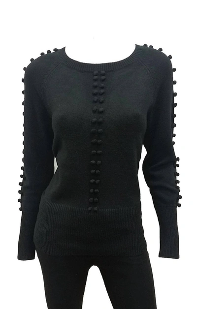 Love Token Ashton Long Sleeve Sweater In Black