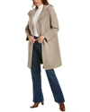 CINZIA ROCCA ICONS HOODED WOOL-BLEND COAT
