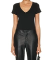 Enza Costa Perfect V Tee In Black