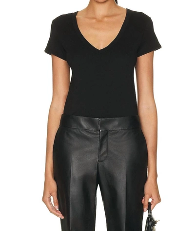 Enza Costa Perfect V Top In Black