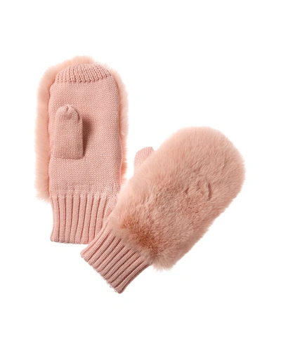 Surell Accessories Mittens In Pink