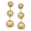 Canvas Style Women's Adelaide Statement Drop Earrings In Worn Gold In Multi